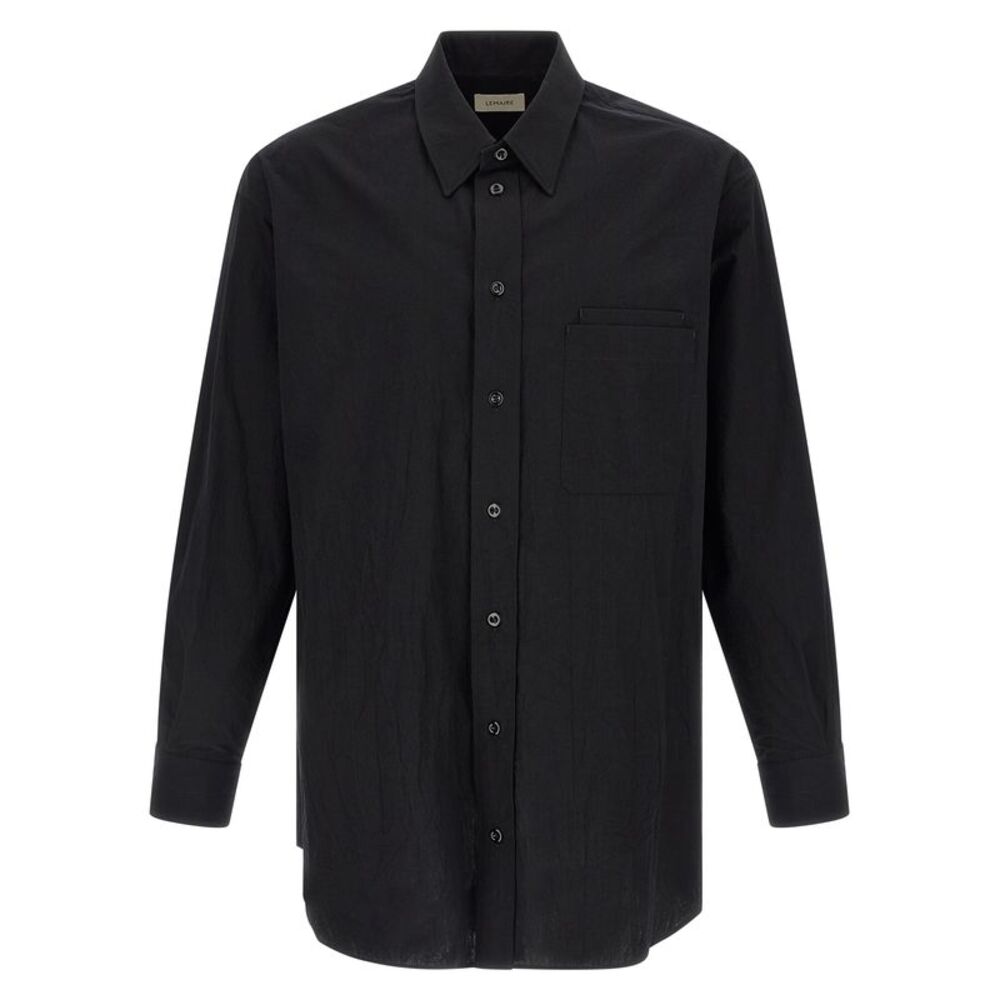 Lemaire Black Cotton Men's Blouse